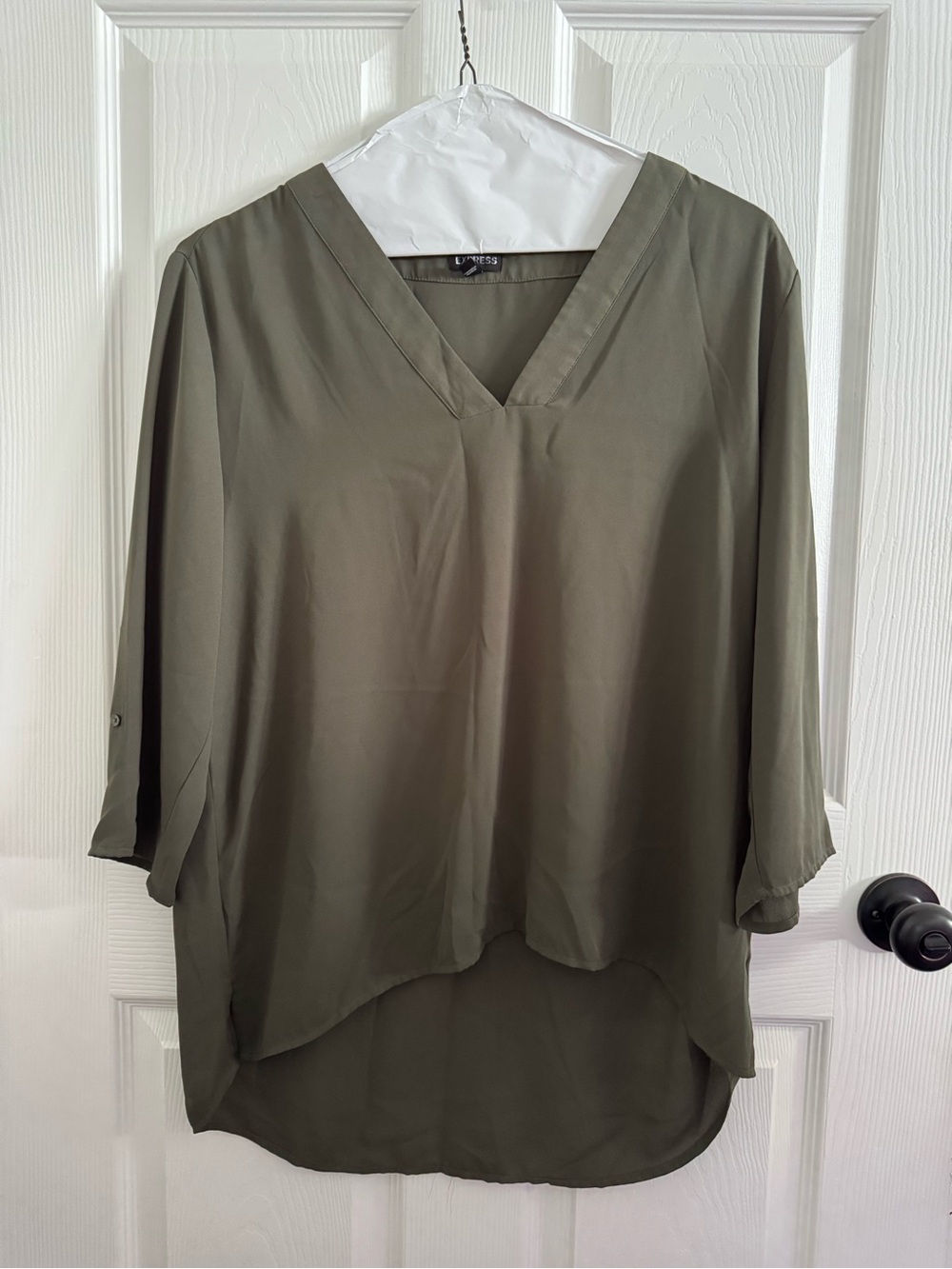 Express Blouse Olive Green